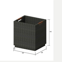 Load image into Gallery viewer, Plastic weaving flower basket (Black)